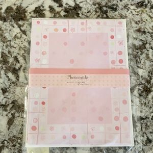 Beautiful pink designed photo cards.